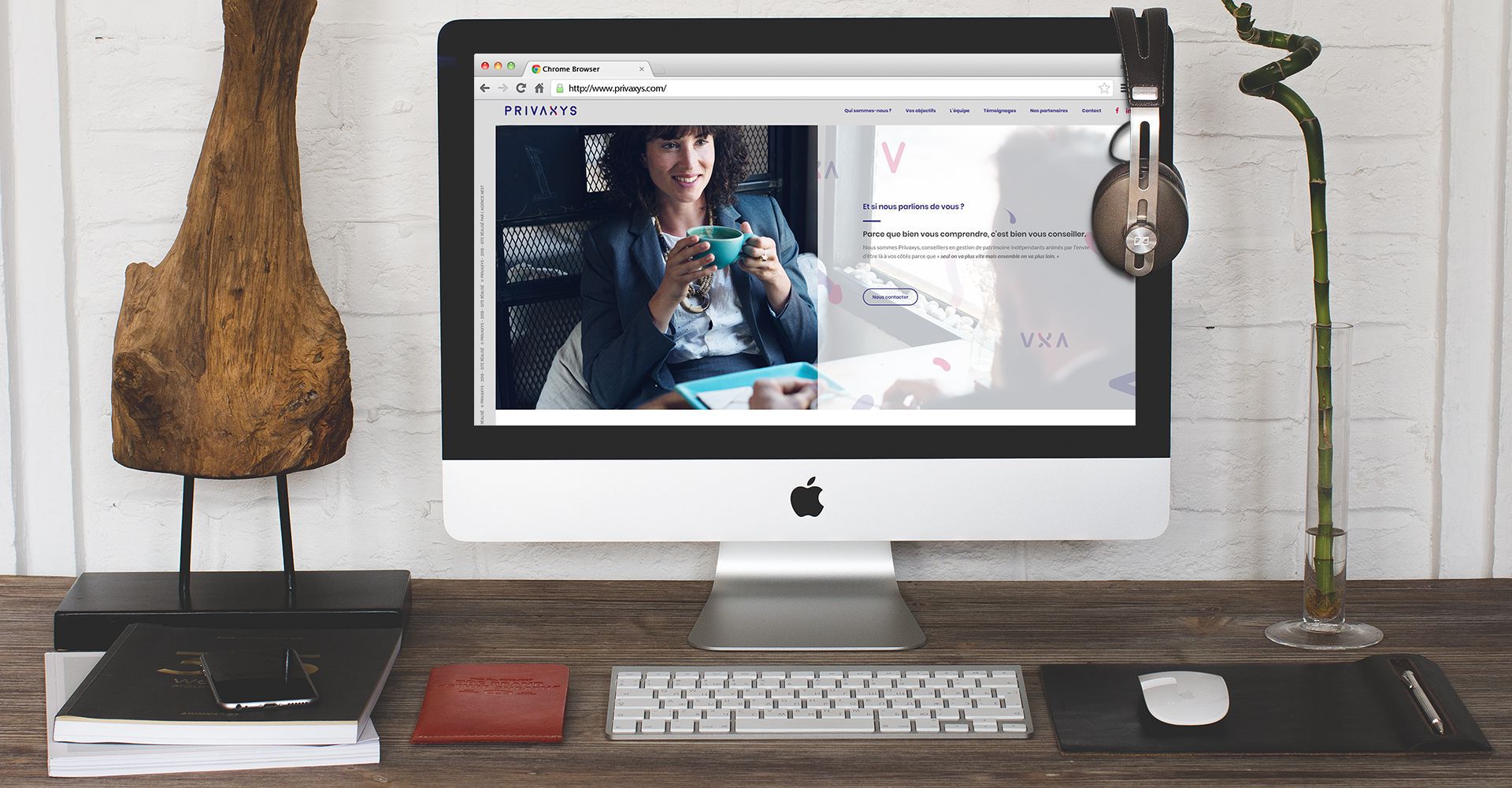 Screenshot site internet Privaxys